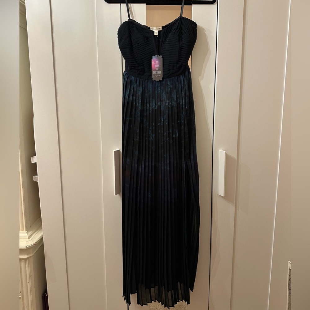 PRICEDROP! Silence + Noise Strapless Black & Space Long Maxi Dress